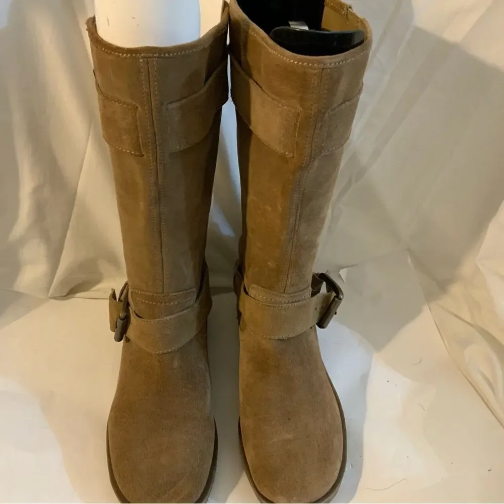 Jessica Simpson Brown Leather/Suede Over The Knee Boots Size 9.5